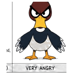 Angry duck