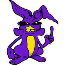 Purple rabbit